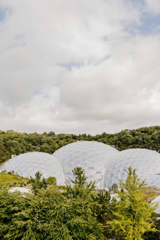 Die berühmten Gewächshäuser im Eden Project